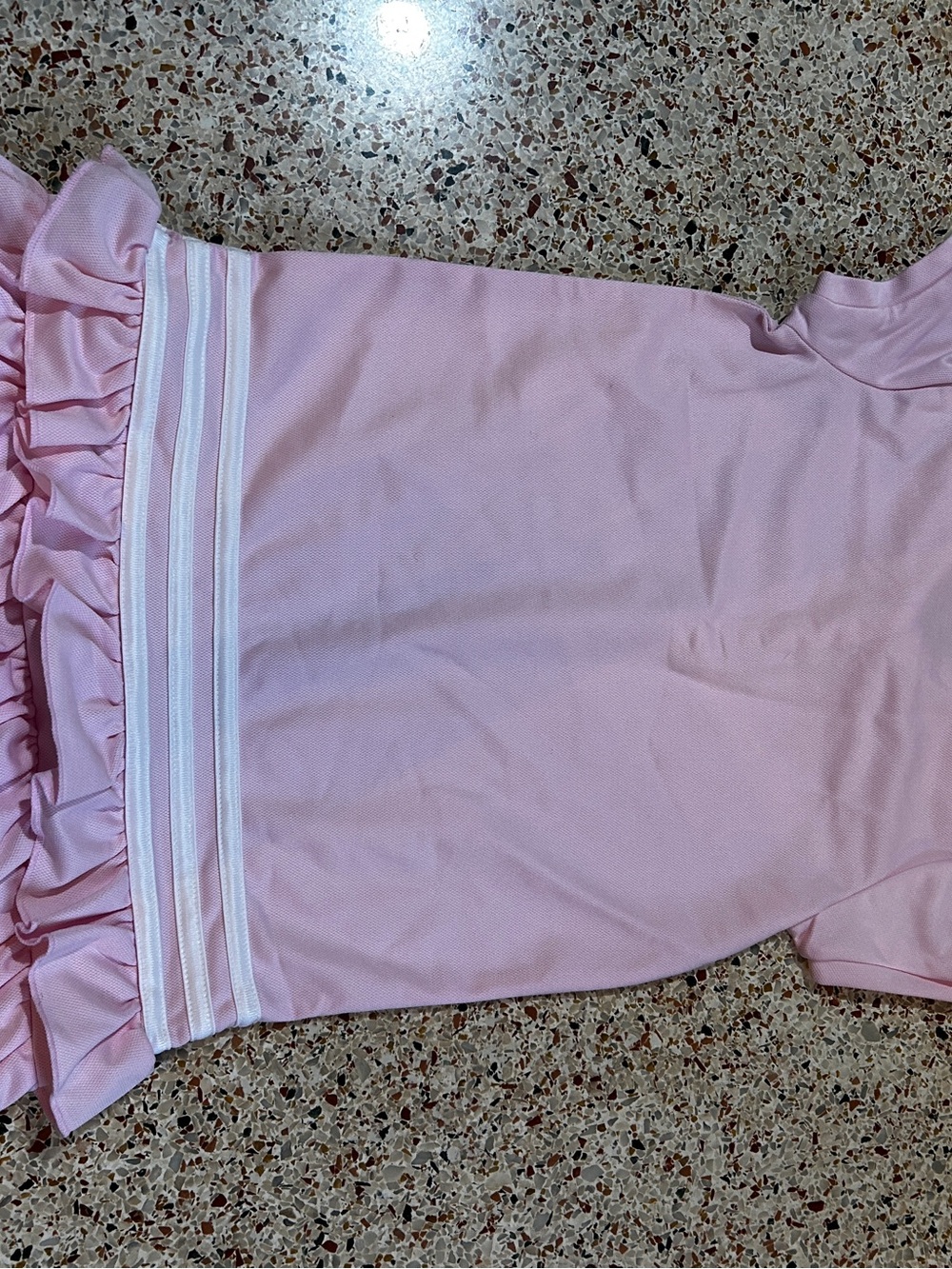 Girls’ Adidas SS RUFFLE POLO DRESS - Picture 4 of 7